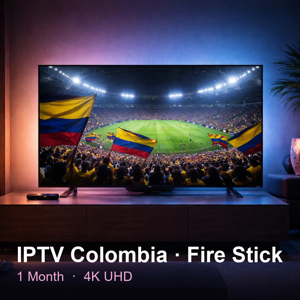 IPTV Colombia for Fire Stick — live TV, sports, movies & series in 4K UHD (1 Month)