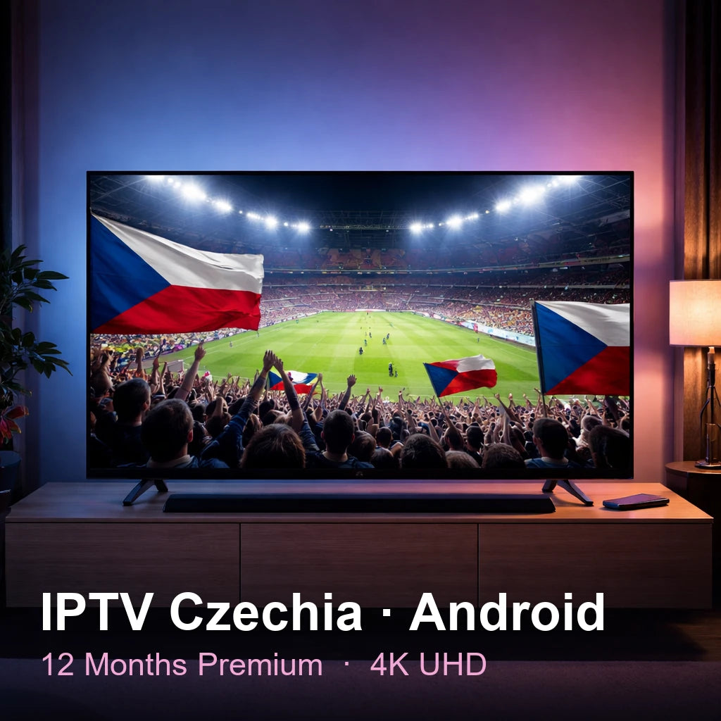 IPTV Czechia for Android — live TV, sports, movies & series in 4K UHD (12 Months Premium)