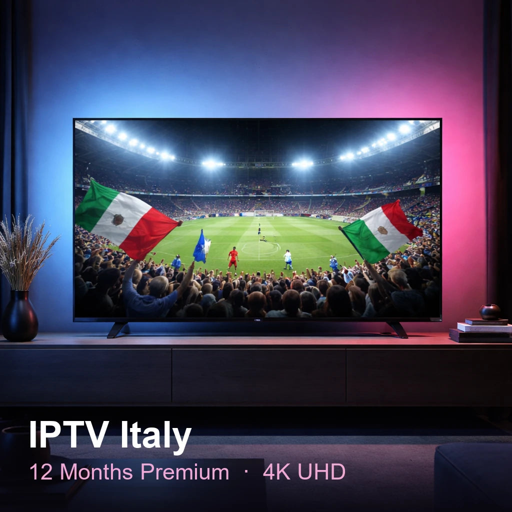 IPTV Italy — live TV, sports, movies & series in 4K UHD (12 Months Premium)