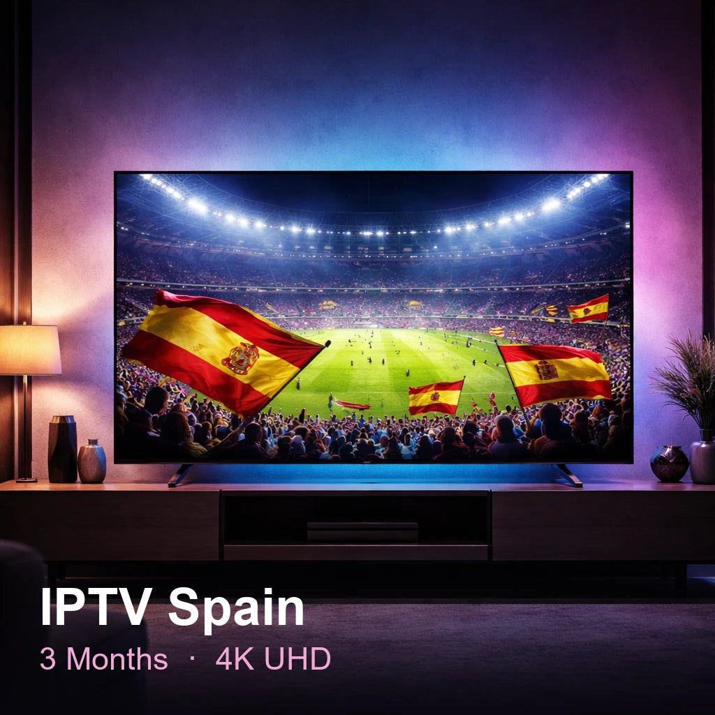 IPTV Spain — live TV, sports, movies & series in 4K UHD (3 Months)