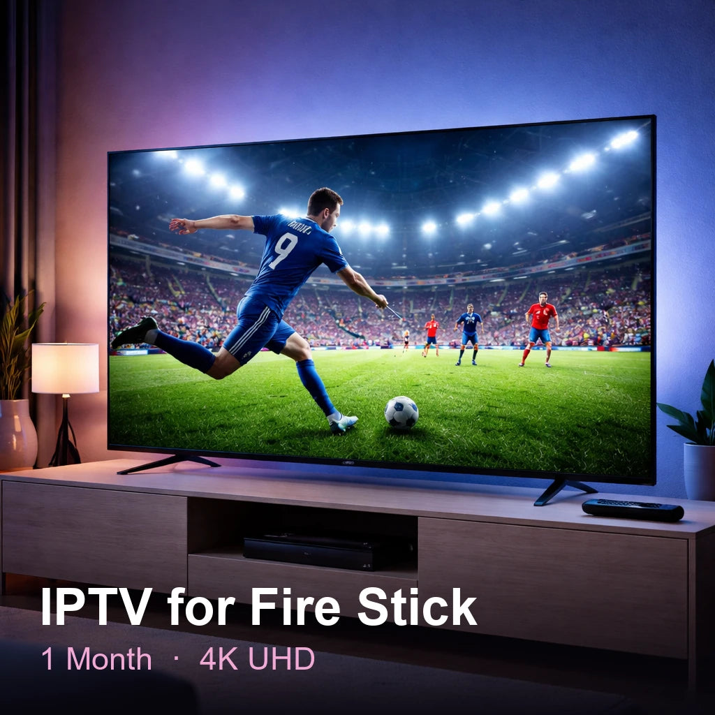 IPTV for Fire Stick — live TV, sports, movies & series in 4K UHD (1 Month)