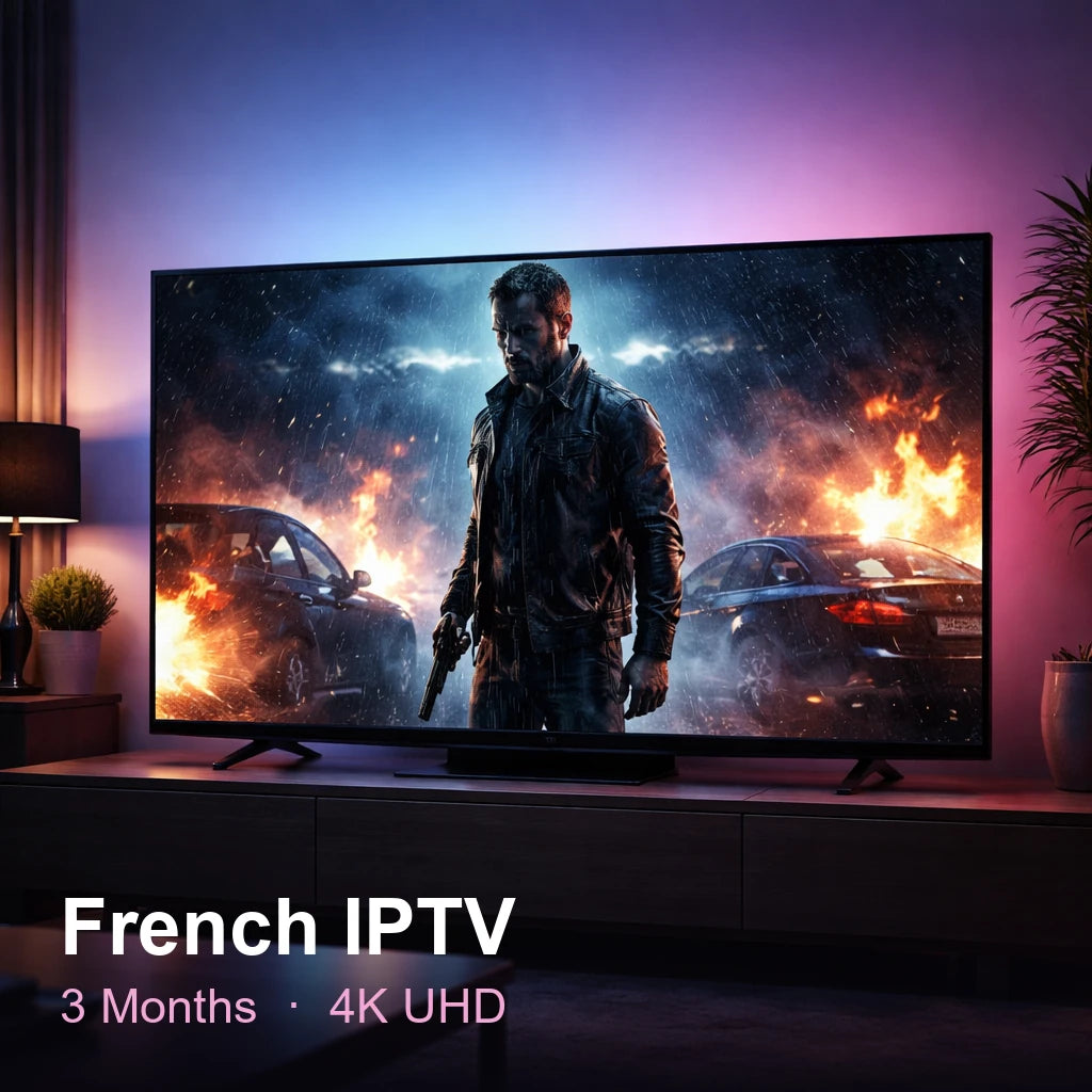 French IPTV — live TV, sports, movies & series in 4K UHD (3 Months)