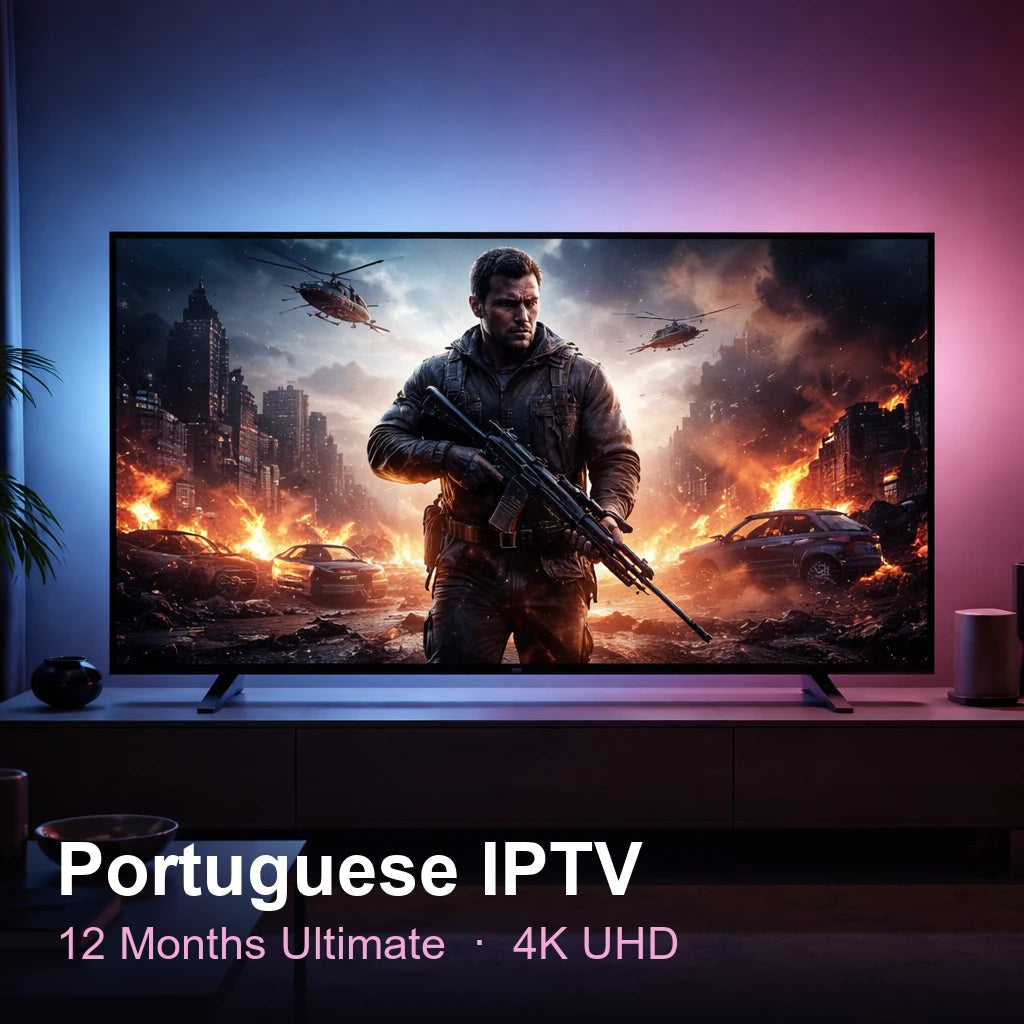 Portuguese IPTV — live TV, sports, movies & series in 4K UHD (12 Months Ultimate)