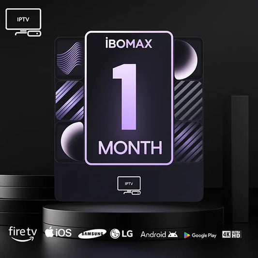1 Month IPTV Subscription — IBOMAX PRO