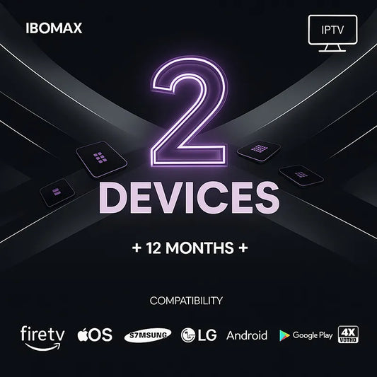 IPTV Subscription 2 Devices — 12 Months