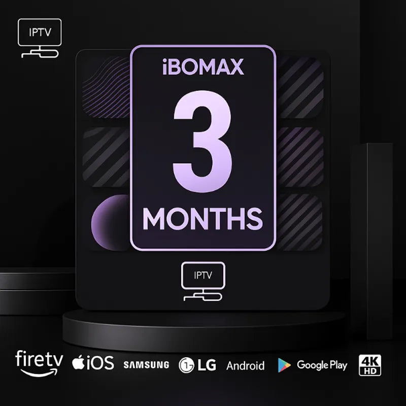 3 Month IPTV Subscription — IBOMAX PRO