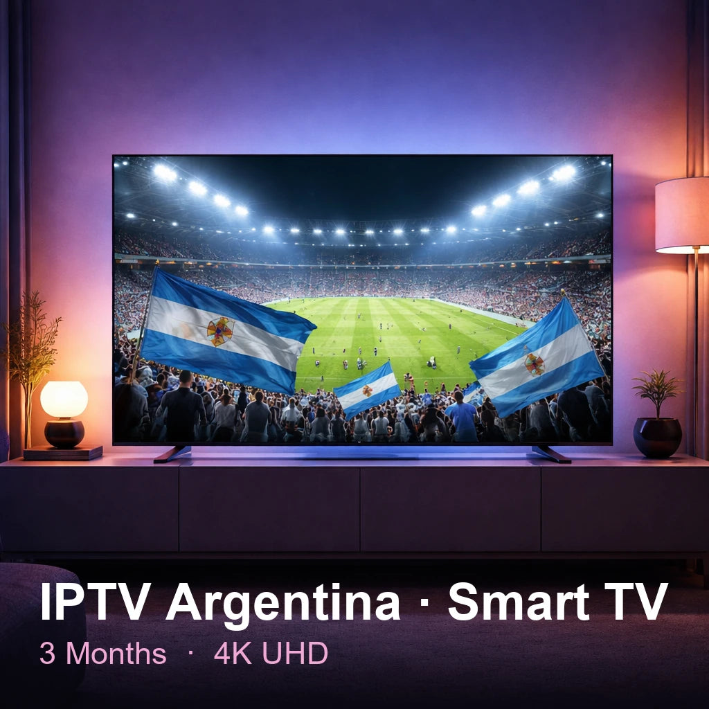 IPTV Argentinaaa for Smart TV — live TV, sports, movies & series in 4K UHD (3 Months)