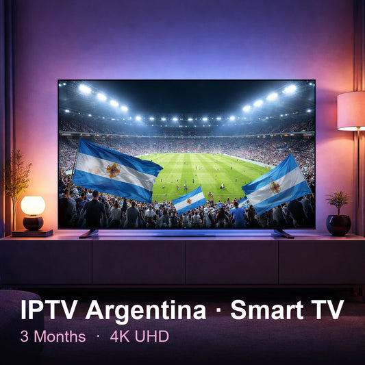 IPTV Argentinaaa for Smart TV — live TV, sports, movies & series in 4K UHD (3 Months)