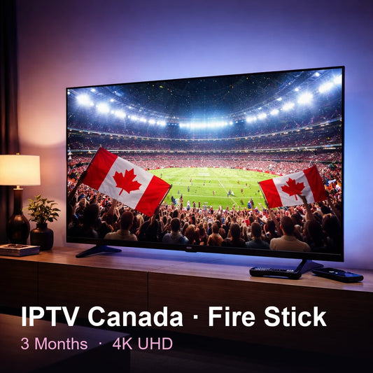 IPTV Canada for Fire Stick — live TV, sports, movies & series in 4K UHD (3 Months)