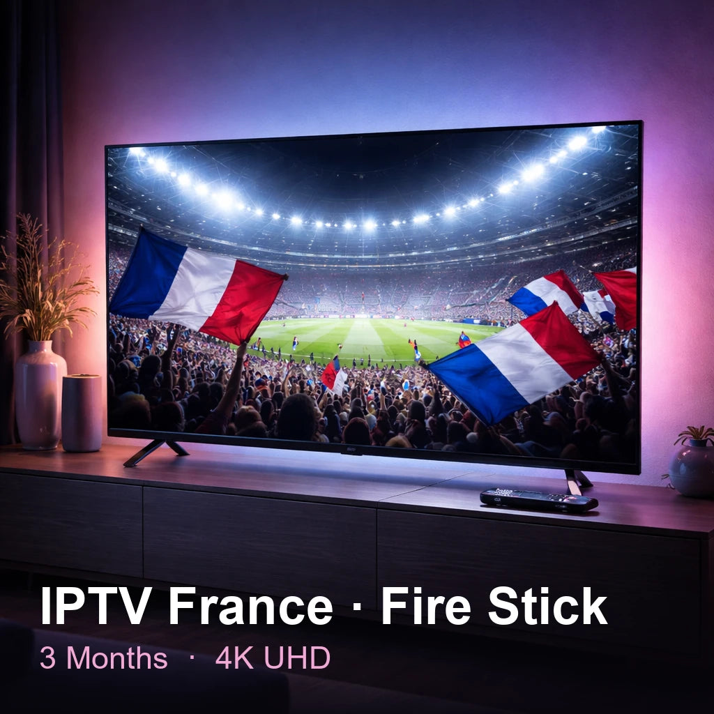 IPTV France for Fire Stick — live TV, sports, movies & series in 4K UHD (3 Months)