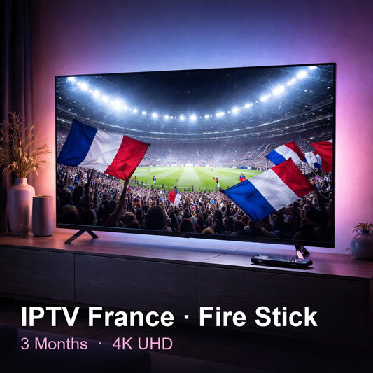 IPTV France for Fire Stick — live TV, sports, movies & series in 4K UHD (3 Months)