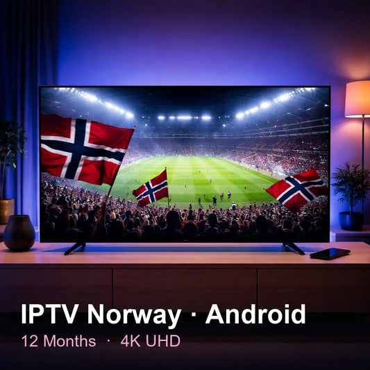 IPTV Norway for Android — live TV, sports, movies & series in 4K UHD (12 Months)