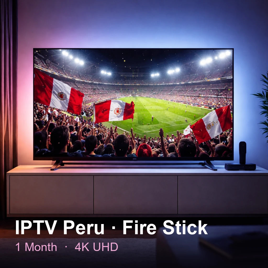 IPTV Peru for Fire Stick — live TV, sports, movies & series in 4K UHD (1 Month)