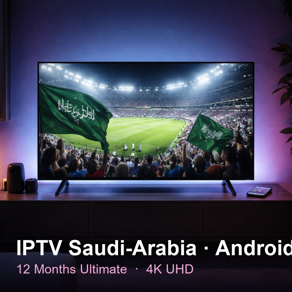 IPTV Saudi Arabia for Android — live TV, sports, movies & series in 4K UHD (12 Months Ultimate)