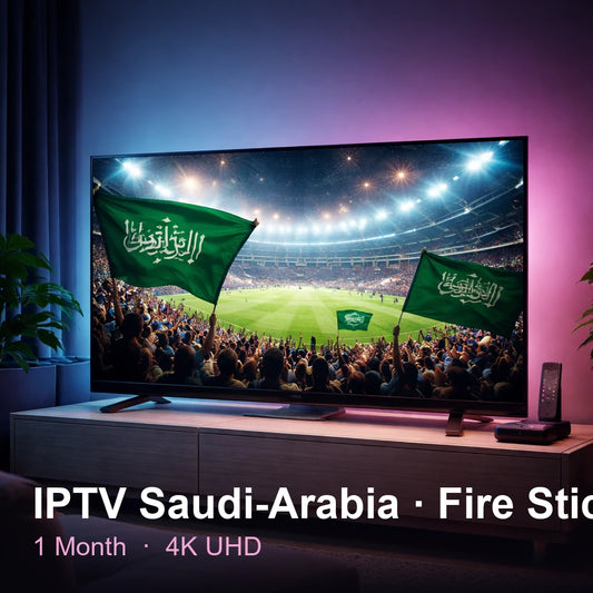 IPTV Saudi Arabia for Fire Stick — live TV, sports, movies & series in 4K UHD (1 Month)