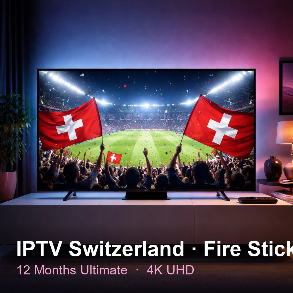 IPTV Switzerlandandand for Fire Stick — live TV, sports, movies & series in 4K UHD (12 Months Ultimate)