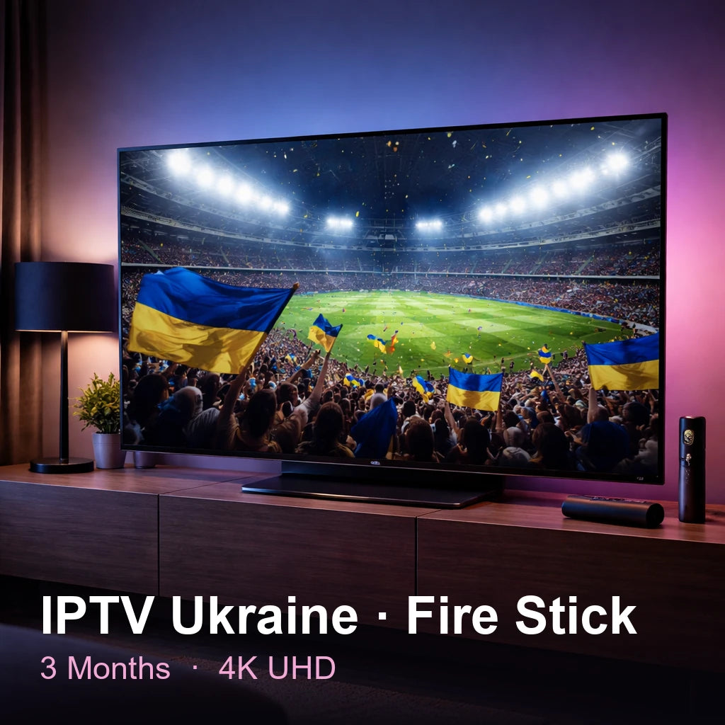 IPTV Ukraine for Fire Stick — live TV, sports, movies & series in 4K UHD (3 Months)