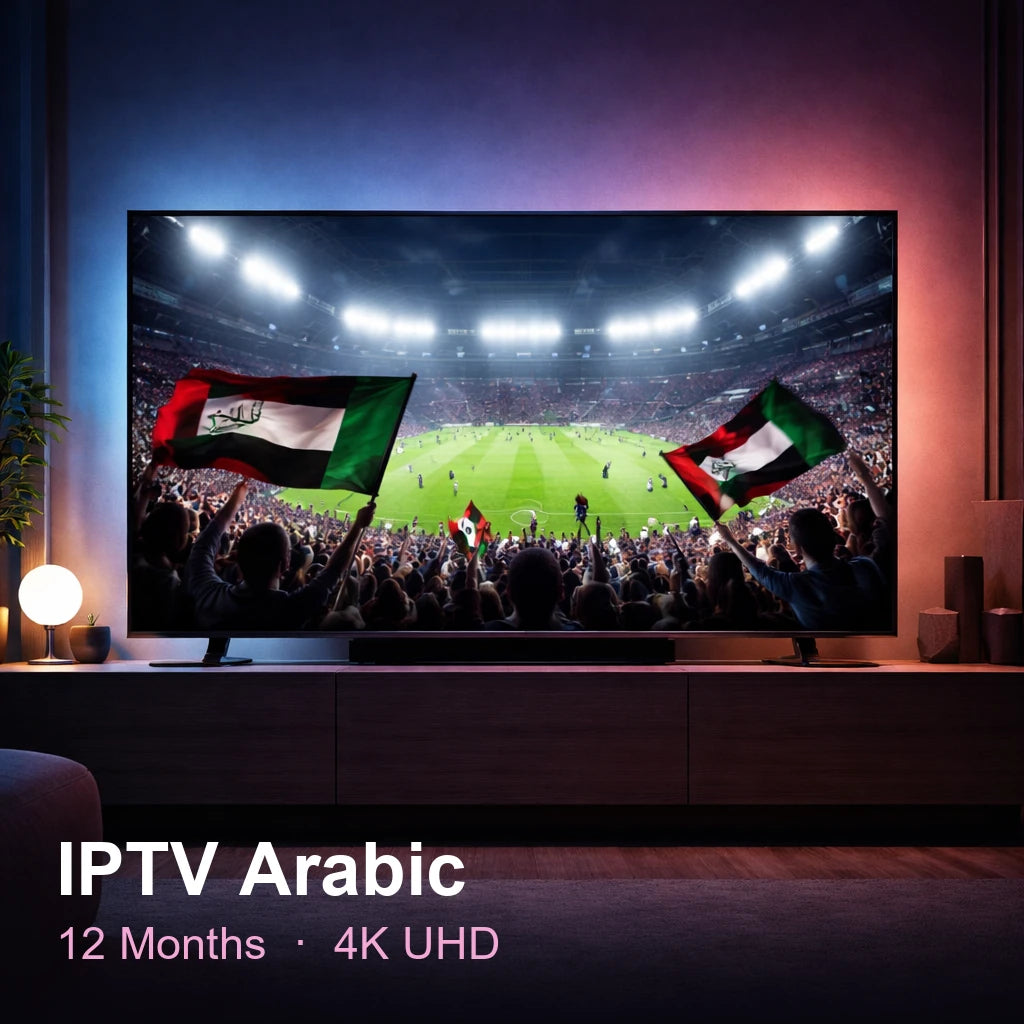 IPTV Arabic — live TV, sports, movies & series in 4K UHD (12 Months)