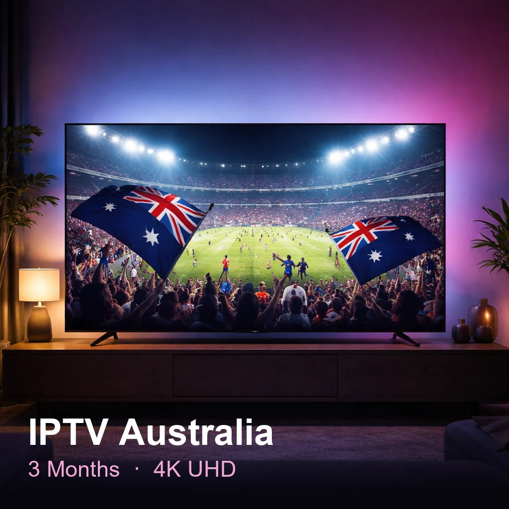 IPTV Australia — live TV, sports, movies & series in 4K UHD (3 Months)