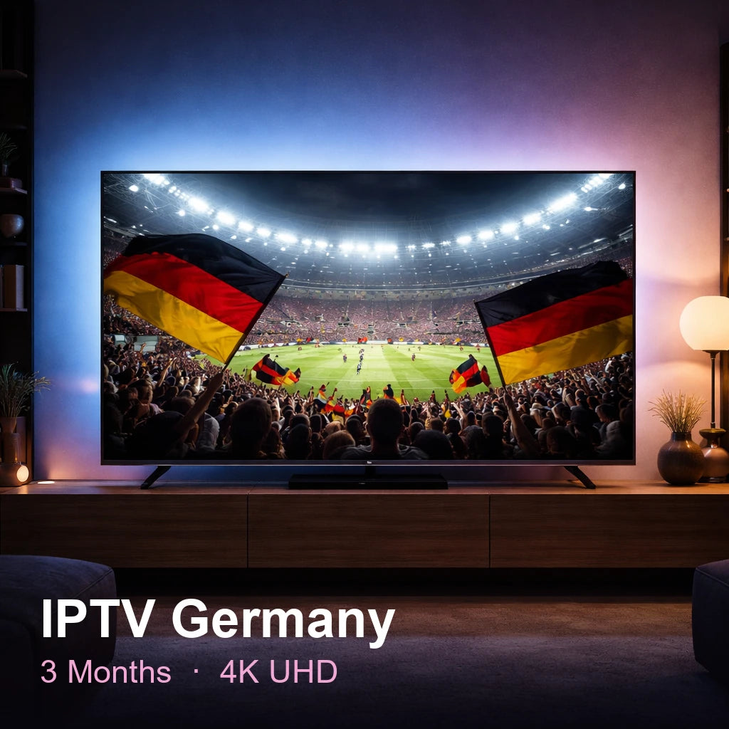 IPTV Germany — live TV, sports, movies & series in 4K UHD (3 Months)