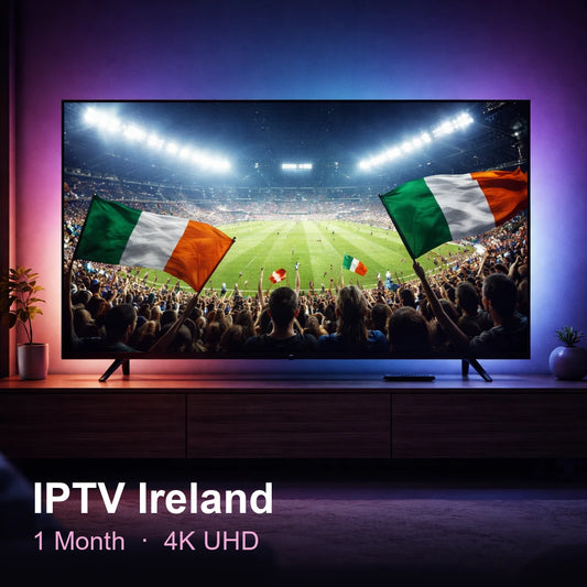 IPTV Ireland — live TV, sports, movies & series in 4K UHD (1 Month)