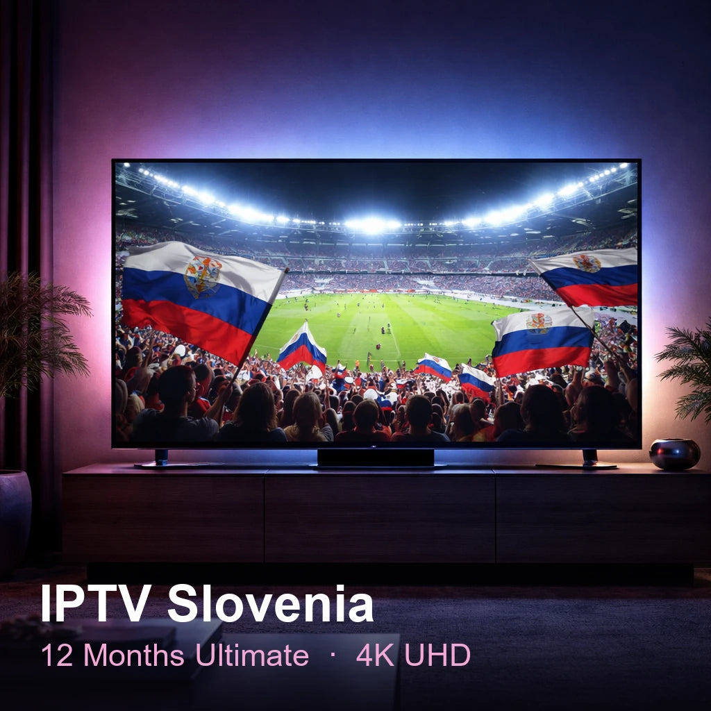 IPTV Slovenia — live TV, sports, movies & series in 4K UHD (12 Months Ultimate)