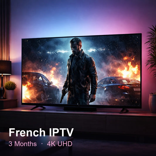 French IPTV — live TV, sports, movies & series in 4K UHD (3 Months)